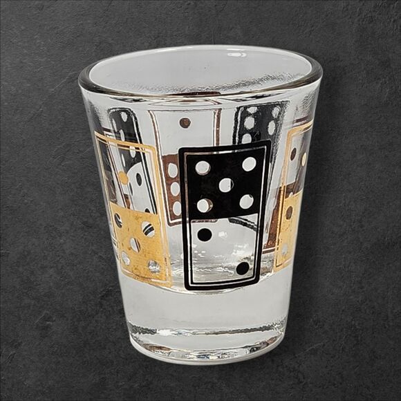 Vintage 2 Anchor Hocking Shot Glasses Mid-Century Barware Mismatched Set MCM - Picture 5 of 10